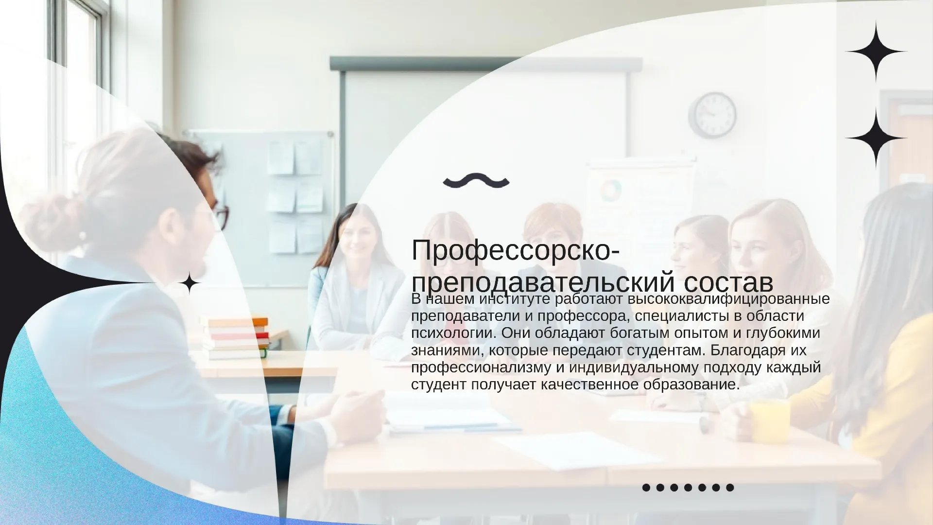Профессорско-преподавательский состав - слайд для презентации на тему 