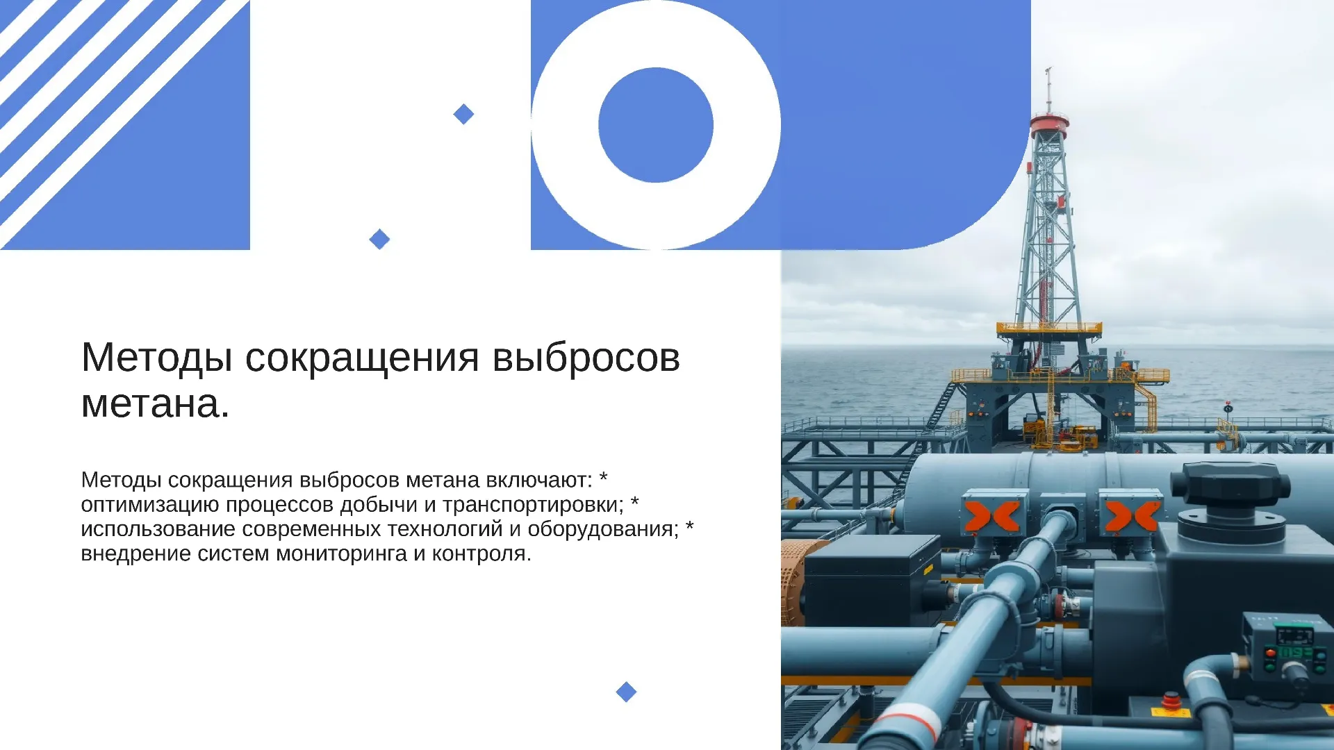 Методы сокращения выбросов метана. - слайд для презентации на тему 