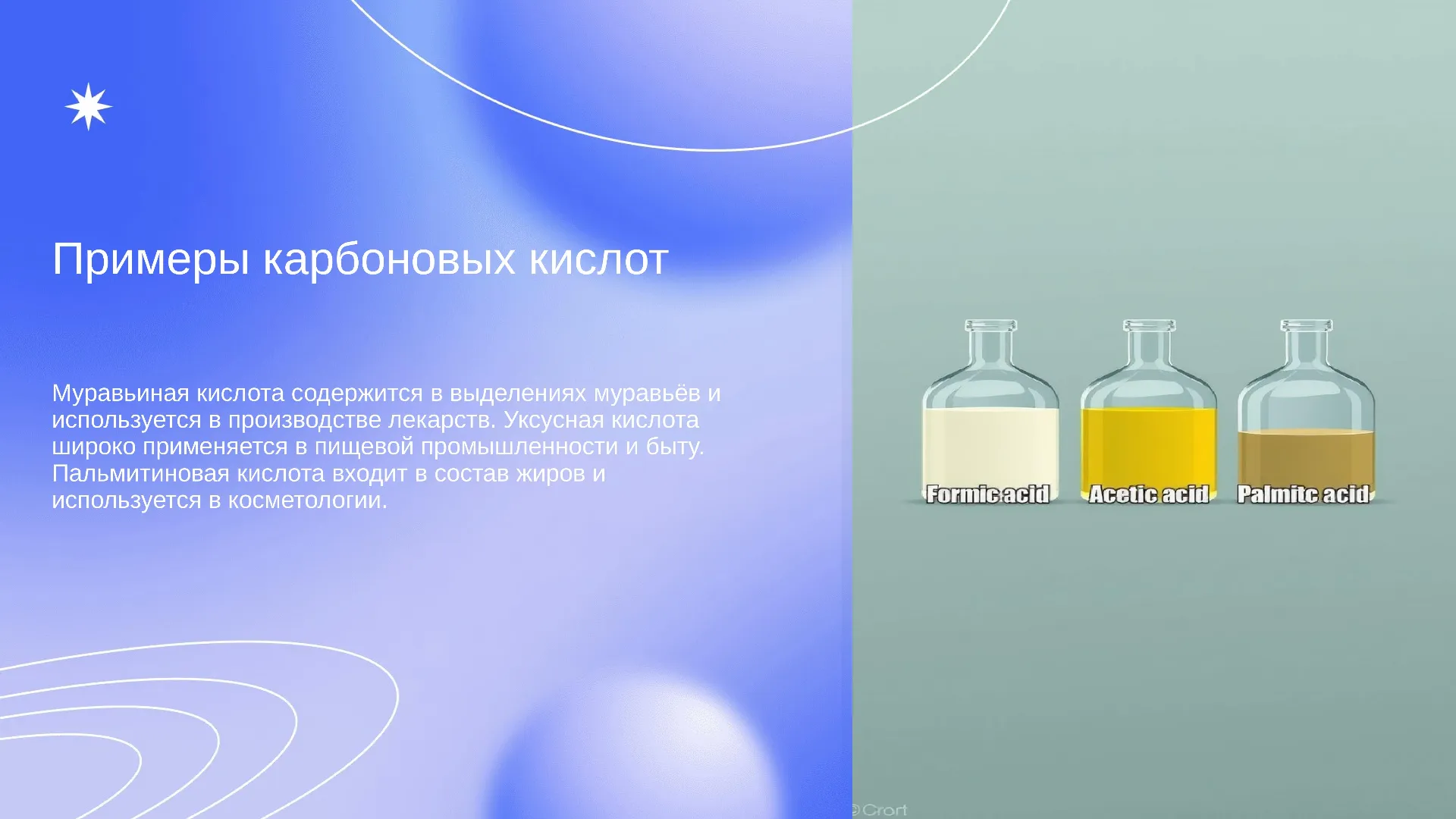 Примеры карбоновых кислот - слайд для презентации на тему 