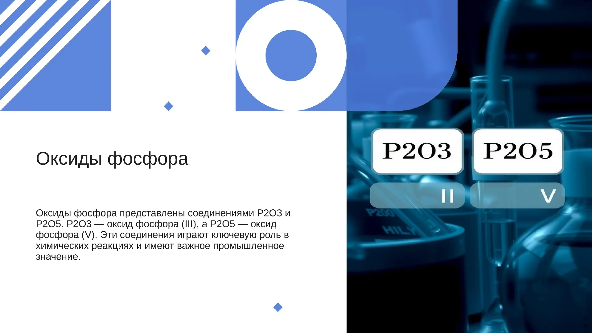 Оксиды фосфора - слайд для презентации на тему 