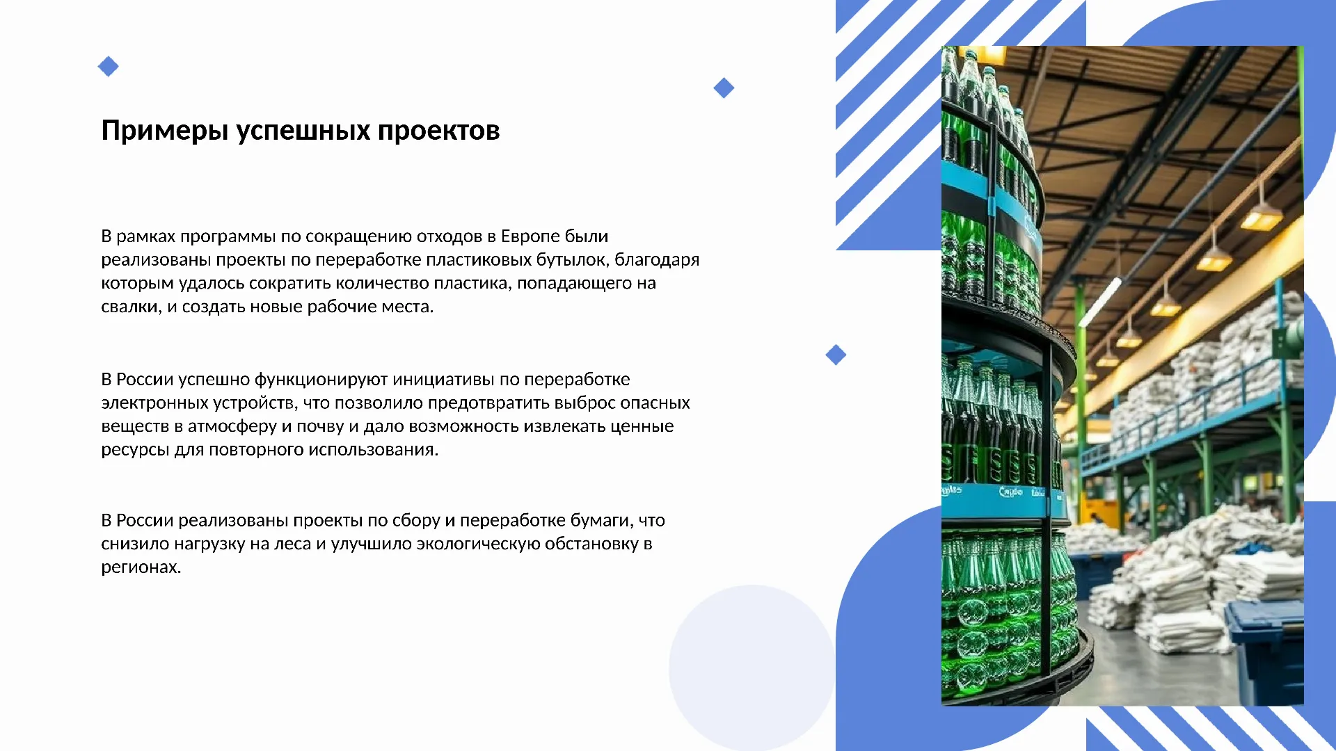 Примеры успешных проектов - слайд для презентации на тему 