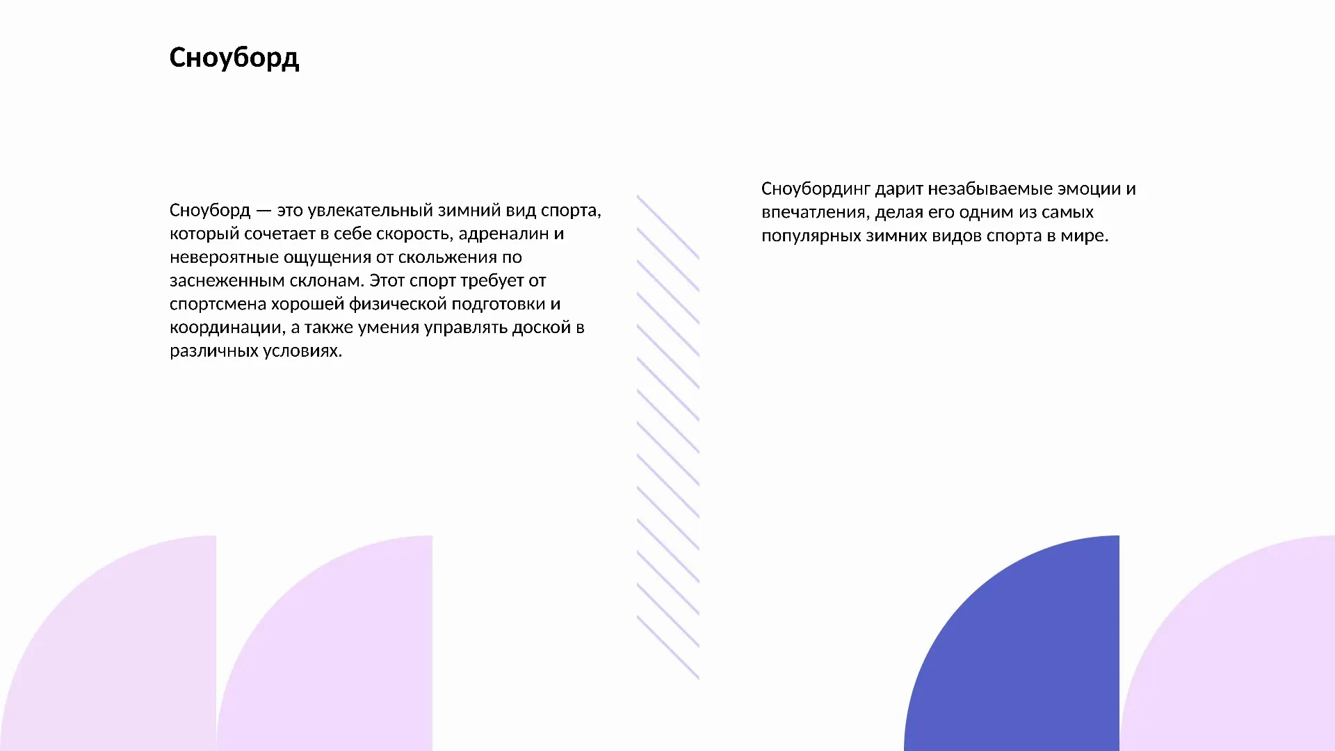 Сноуборд - слайд для презентации на тему 