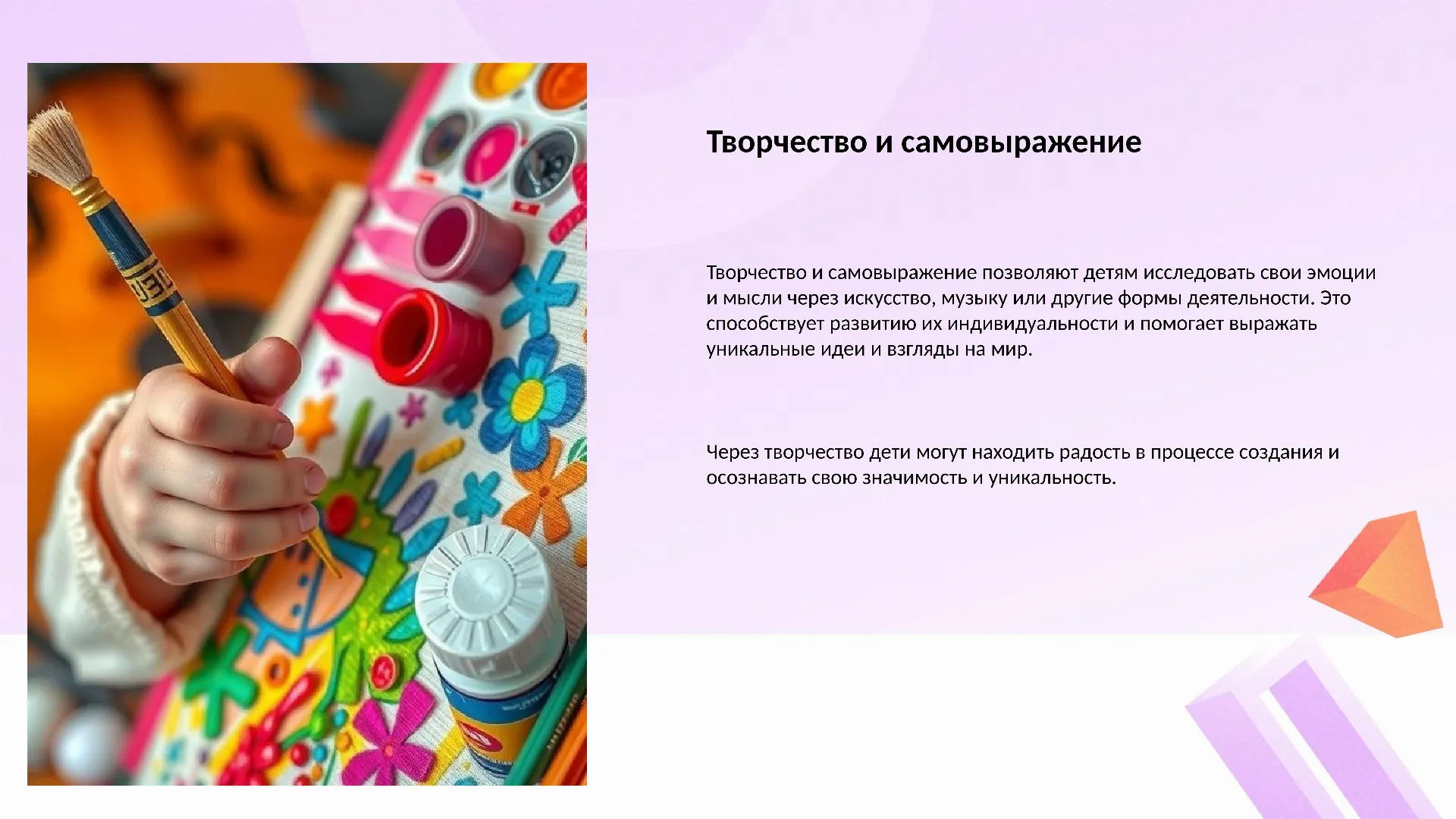 Творчество и самовыражение - слайд для презентации на тему 