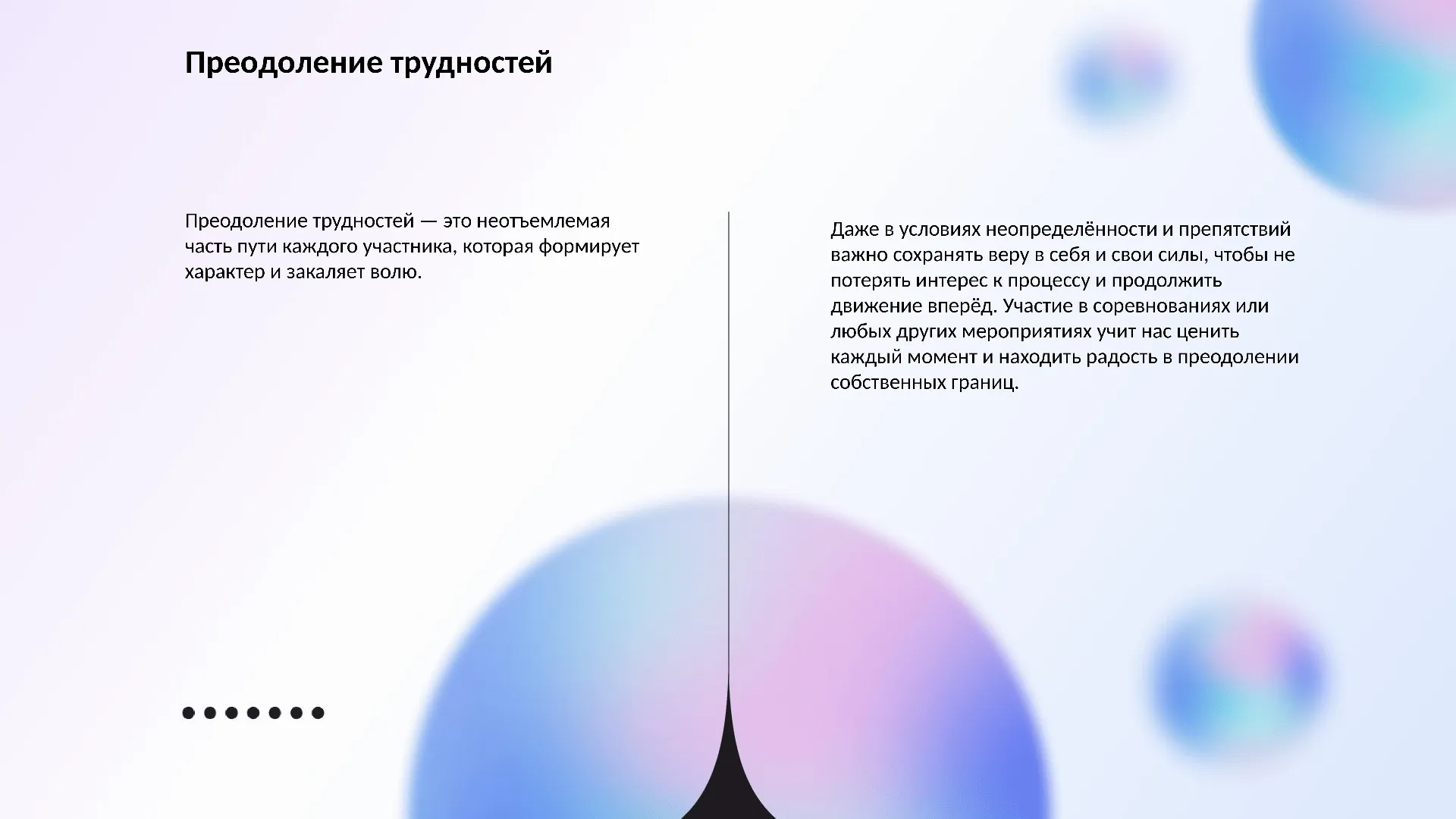 Преодоление трудностей - слайд для презентации на тему 