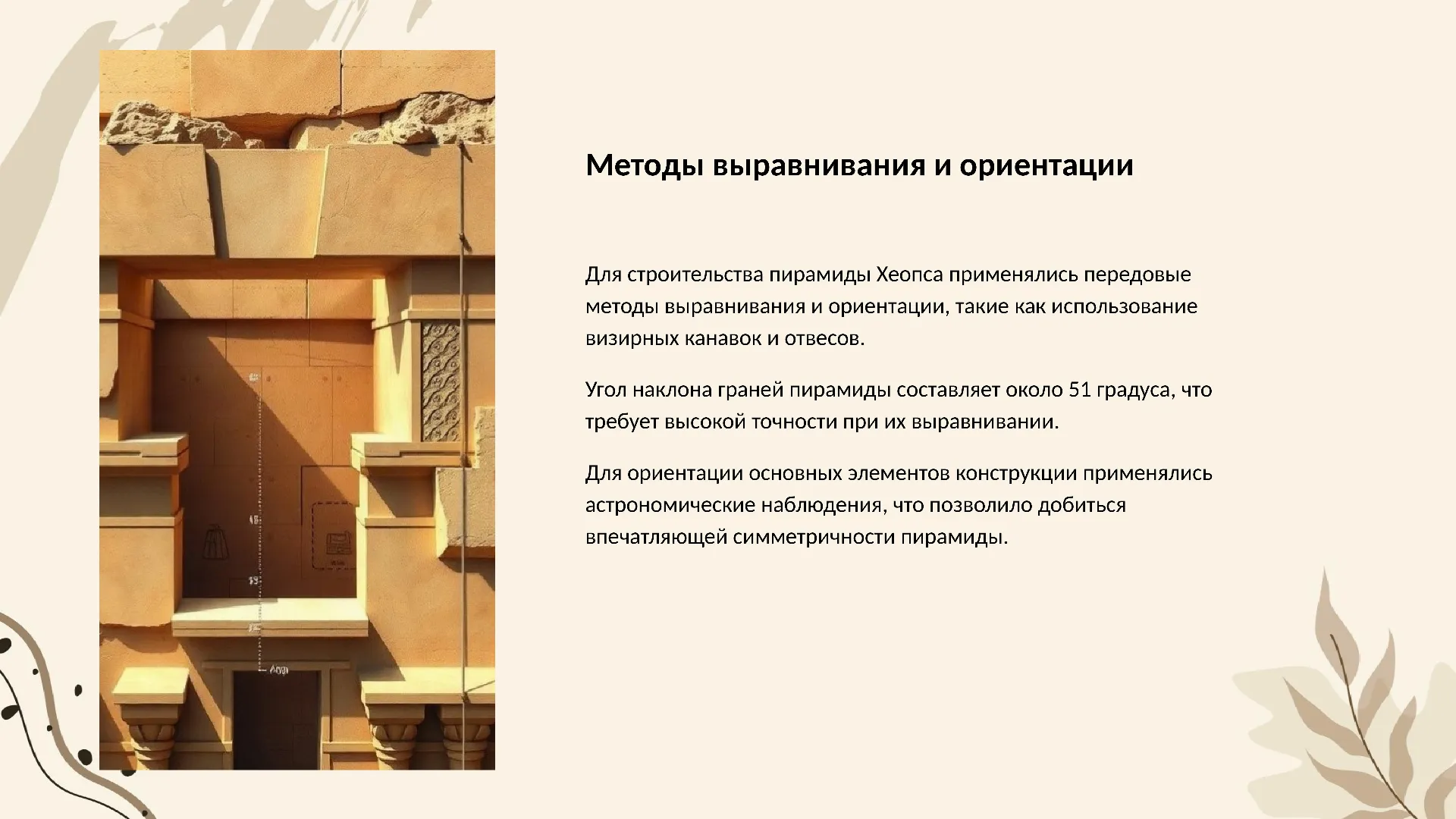 Методы выравнивания и ориентации - слайд для презентации на тему 