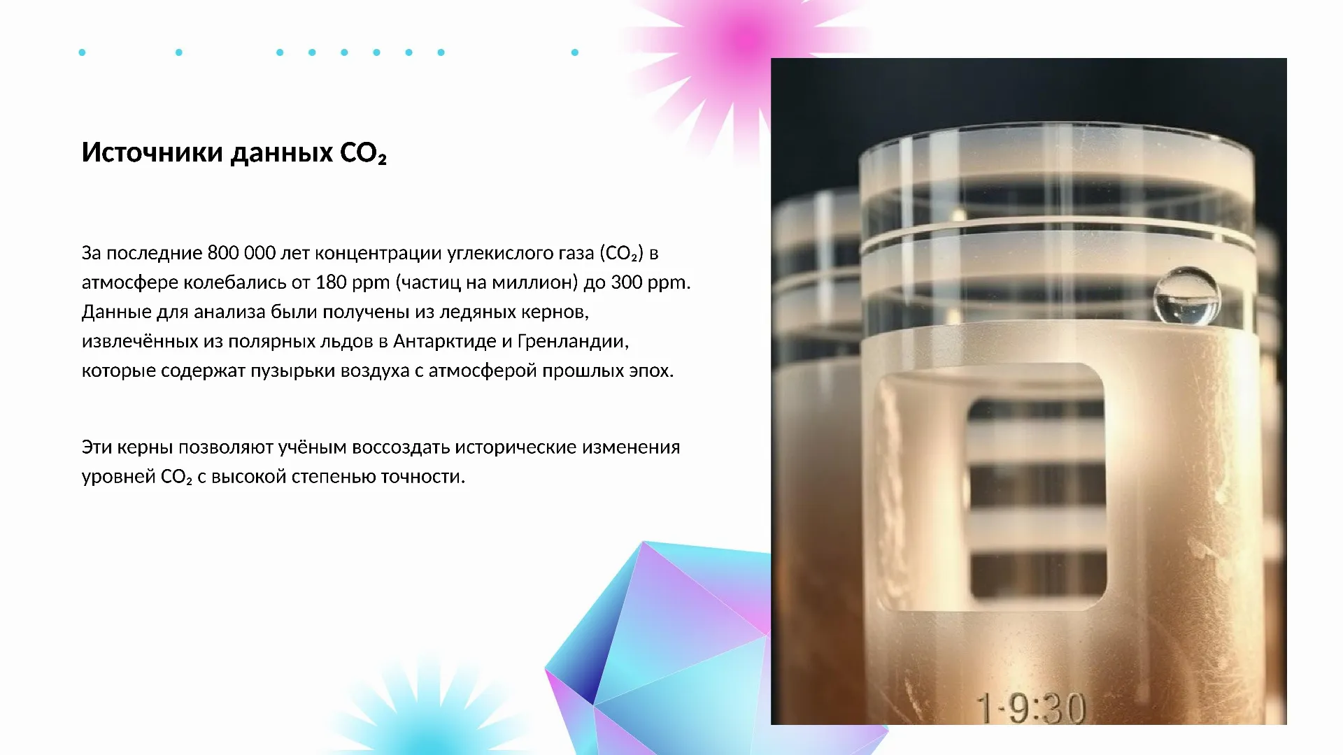 Источники данных CO₂ - слайд для презентации на тему 