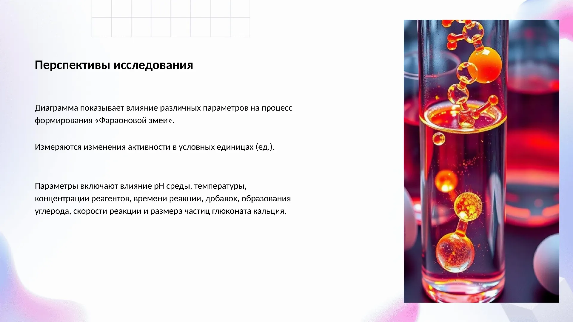 Перспективы исследования - слайд для презентации на тему 