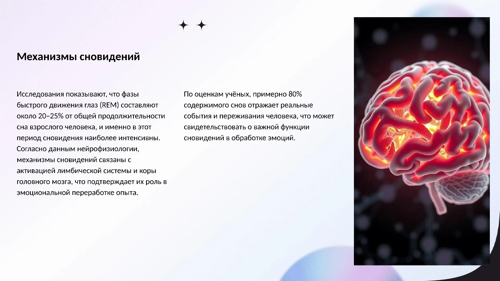 Механизмы сновидений - слайд для презентации на тему 