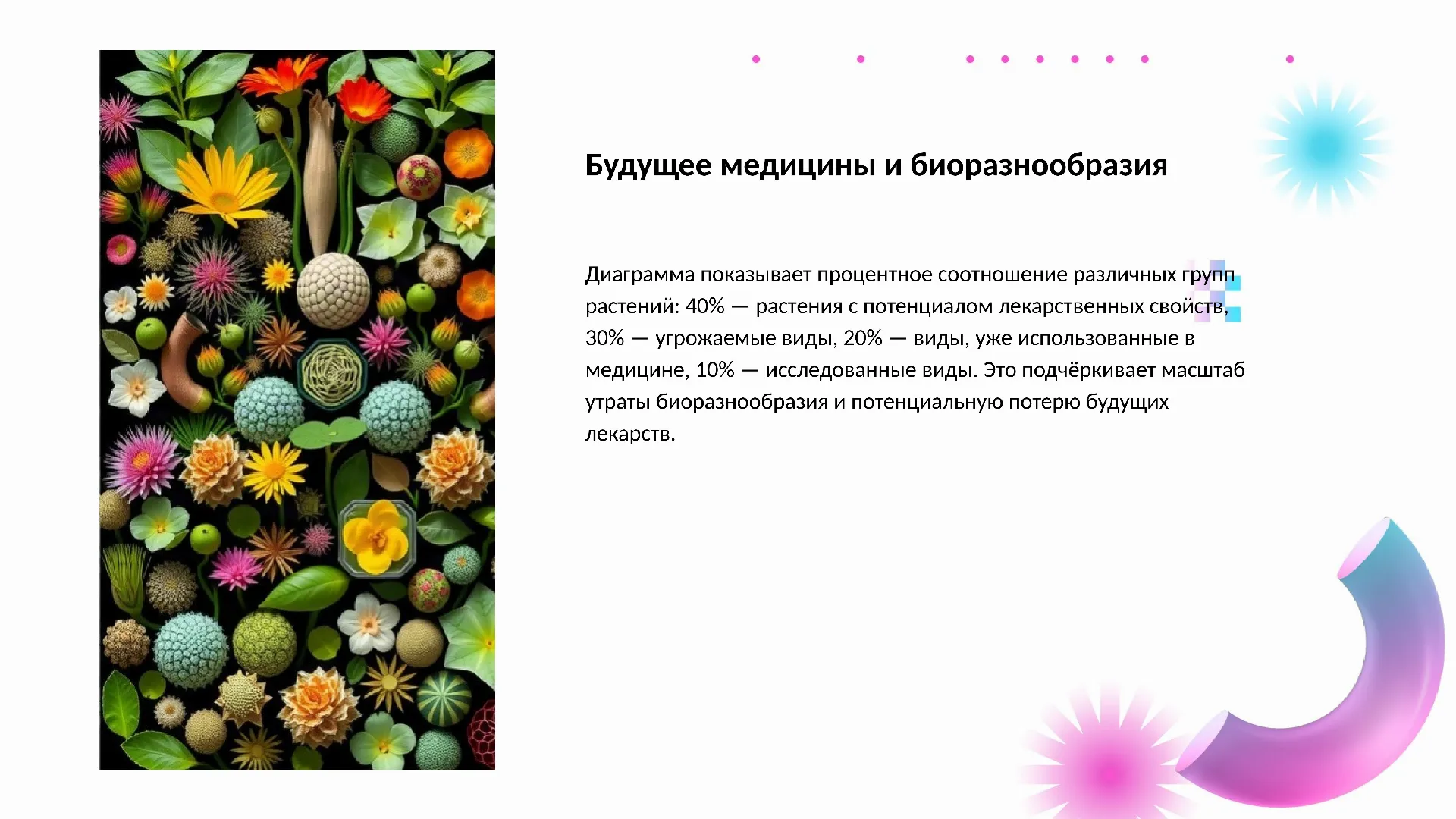 Будущее медицины и биоразнообразия - слайд для презентации на тему 