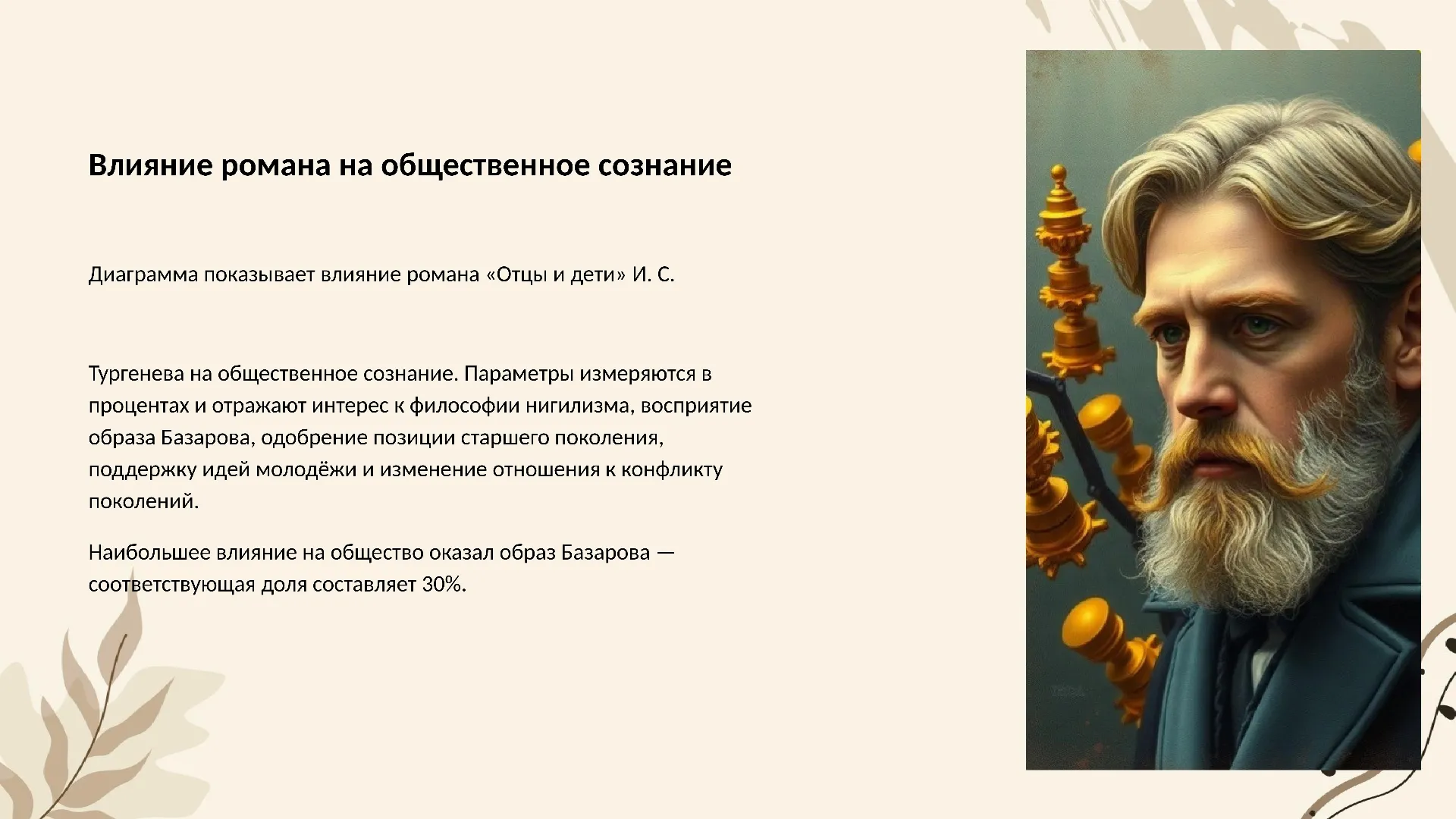 Влияние романа на общественное сознание - слайд для презентации на тему 