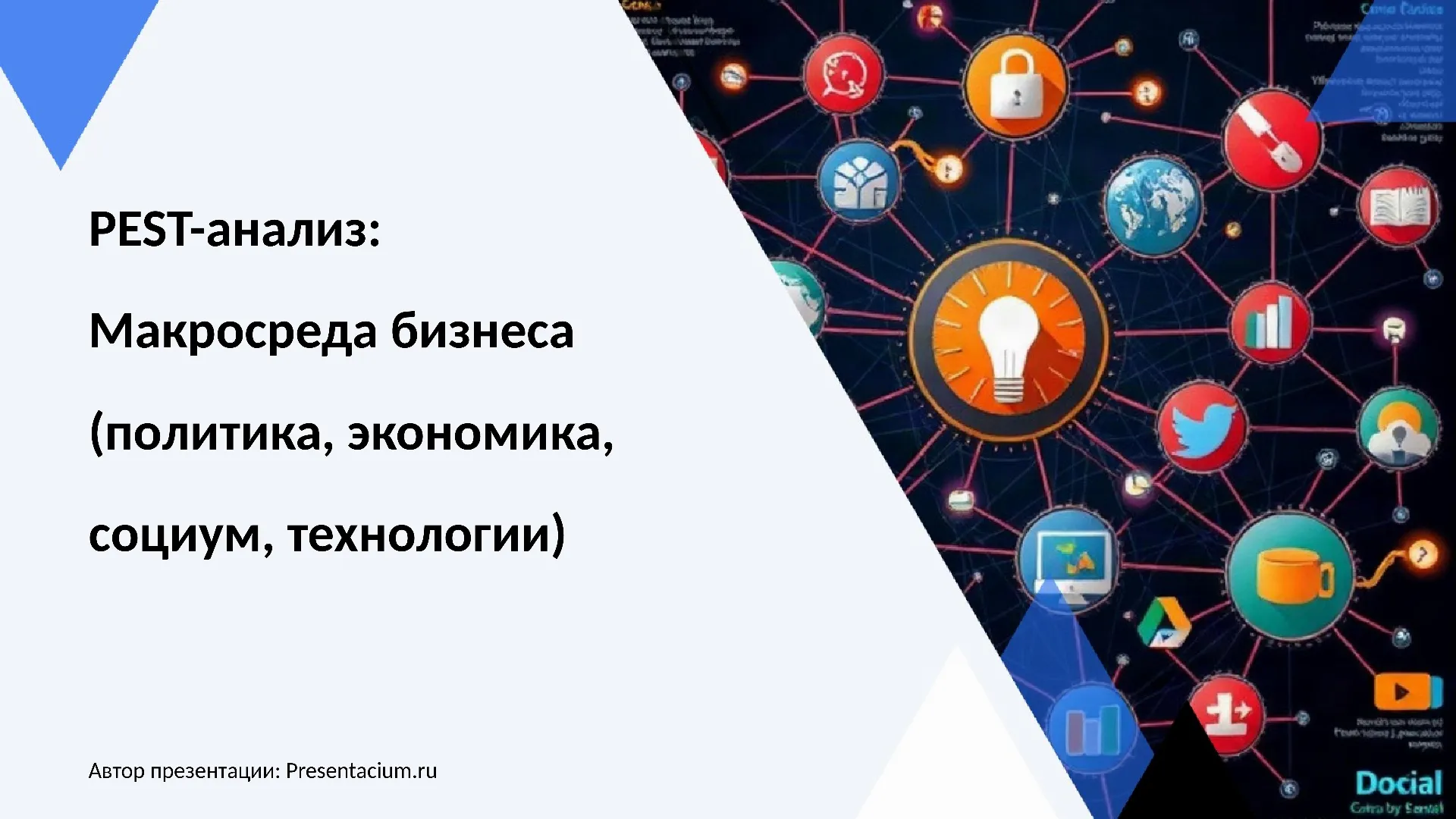PEST-анализ: Макросреда бизнеса (политика, экономика, социум, технологии).