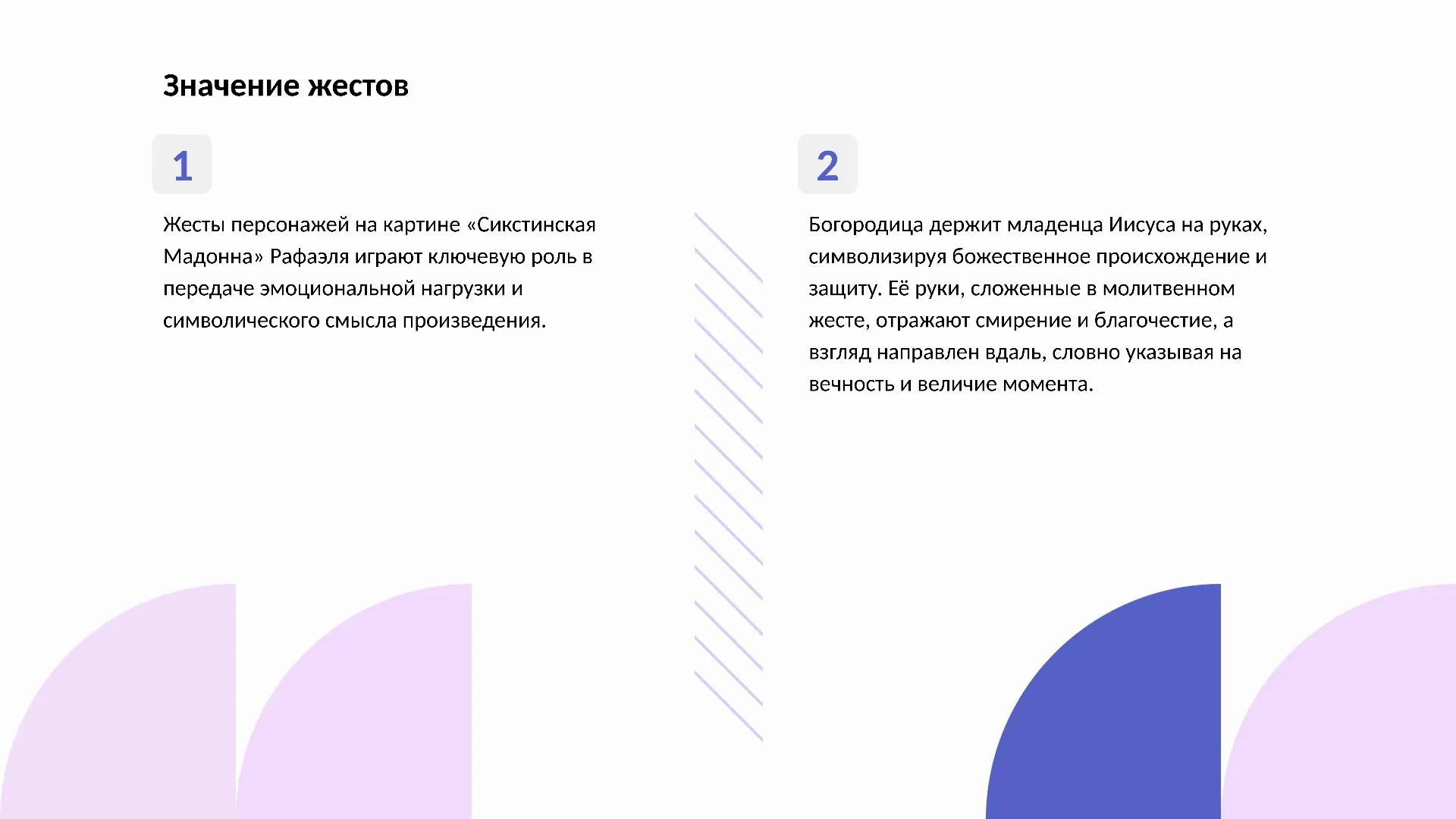 Значение жестов - слайд для презентации на тему 