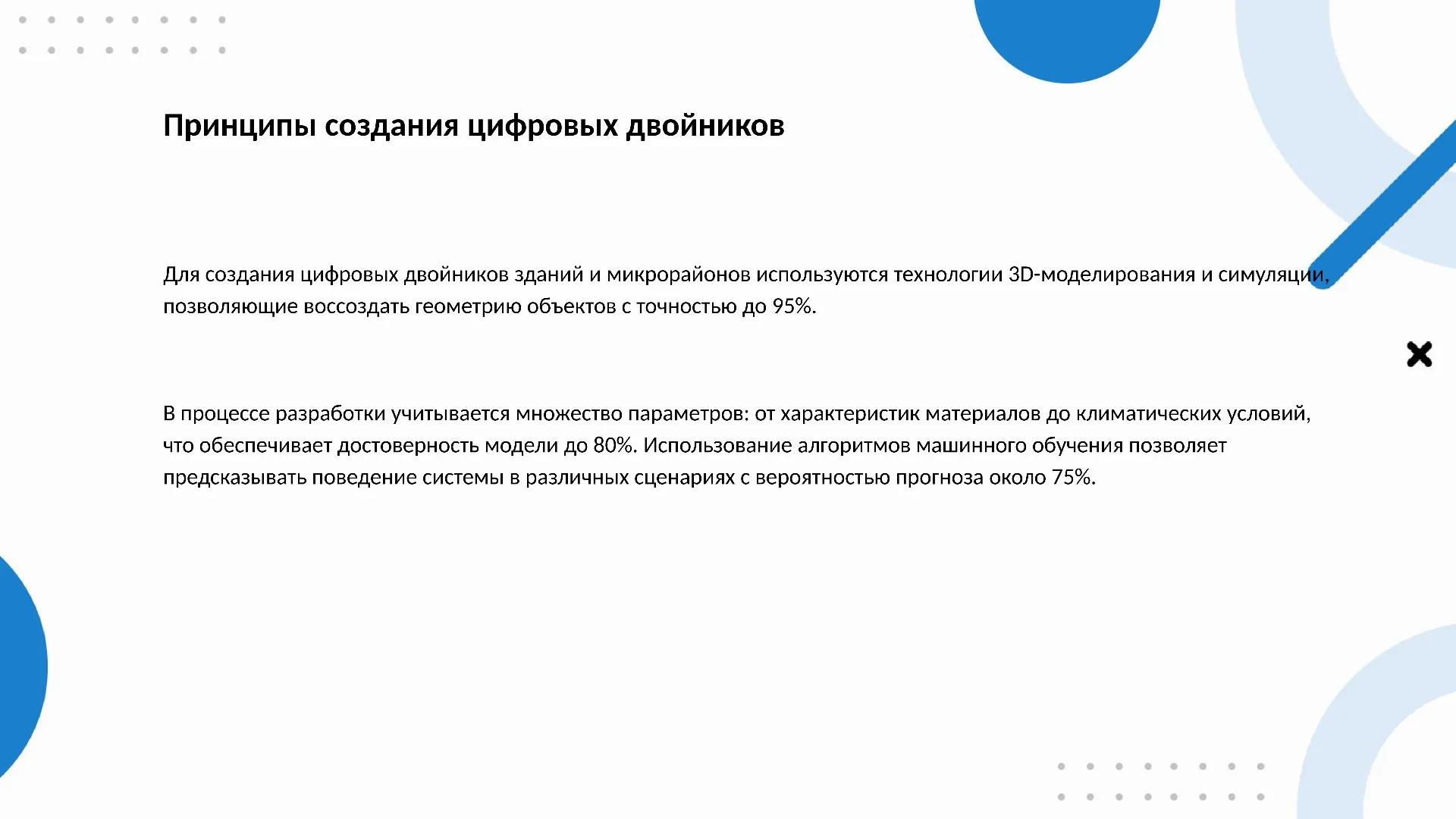 Принципы создания цифровых двойников - слайд для презентации на тему 