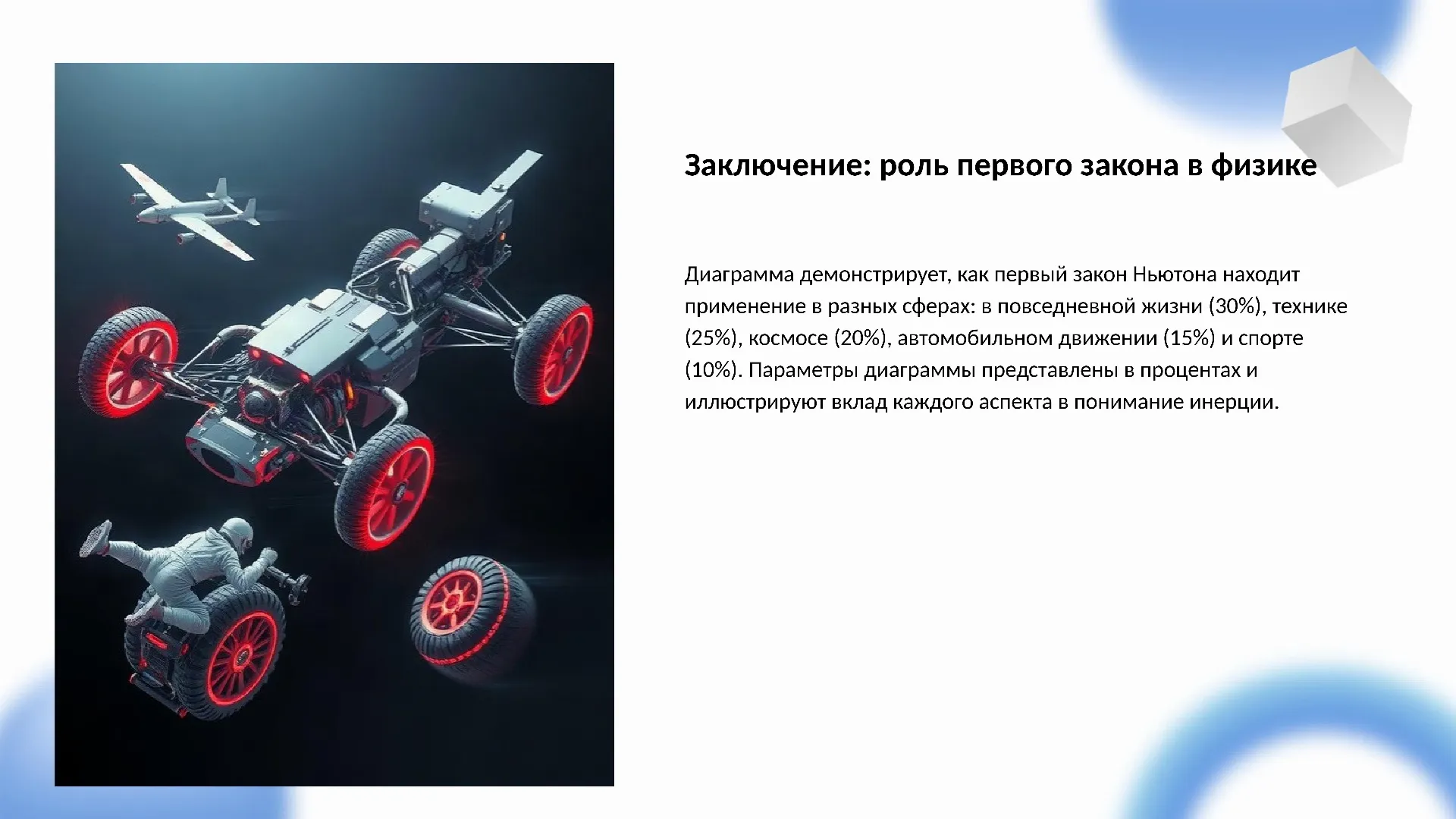 Заключение: роль первого закона в физике - слайд для презентации на тему 