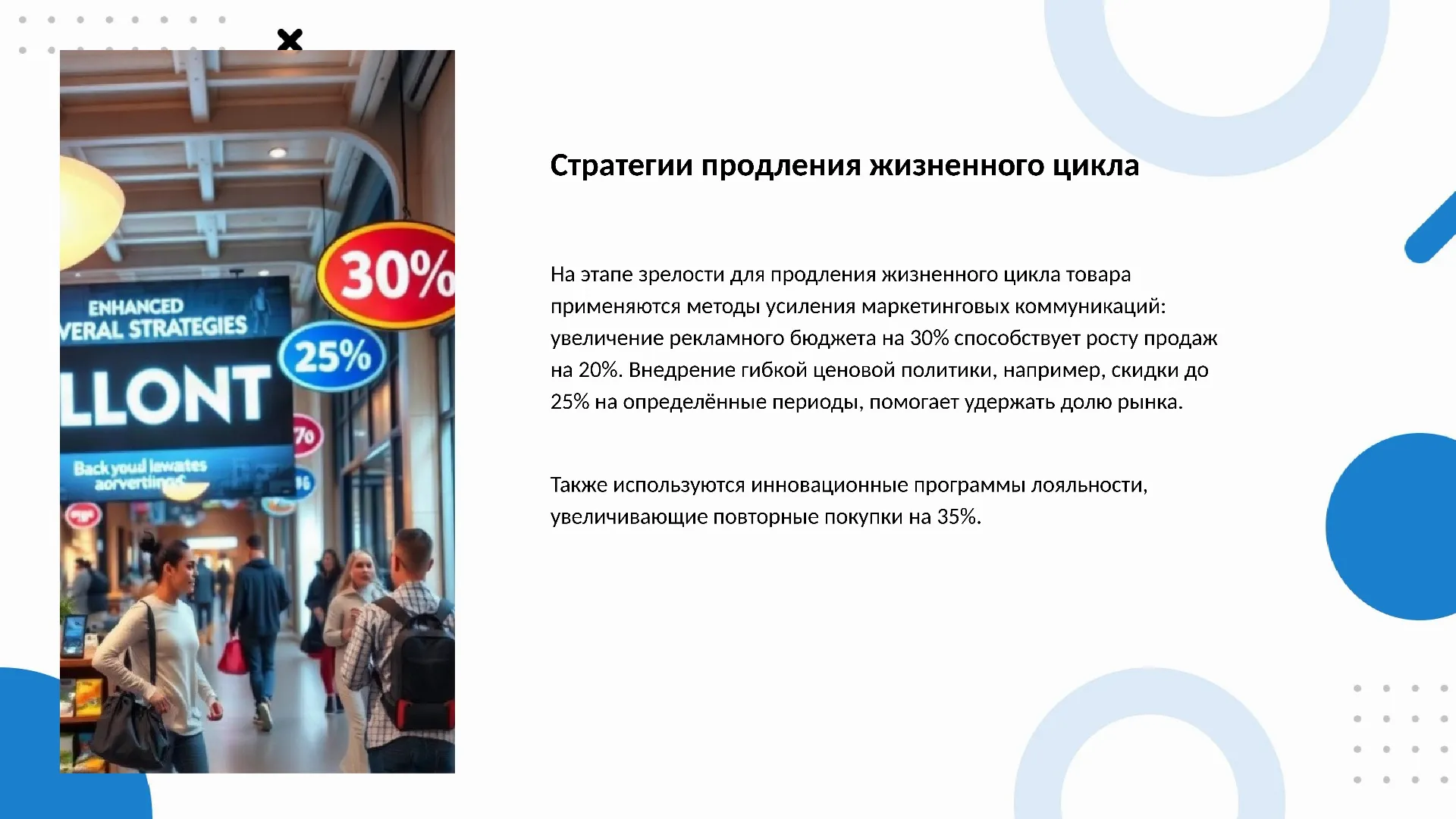 Стратегии продления жизненного цикла - слайд для презентации на тему 
