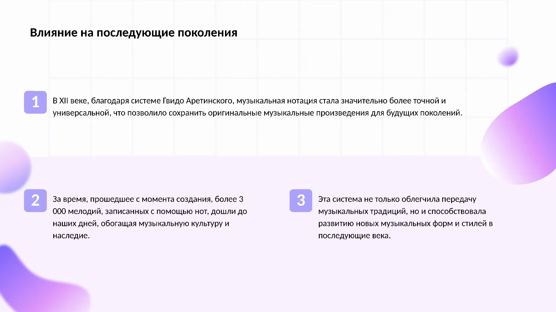 Влияние на последующие поколения - слайд для презентации на тему 