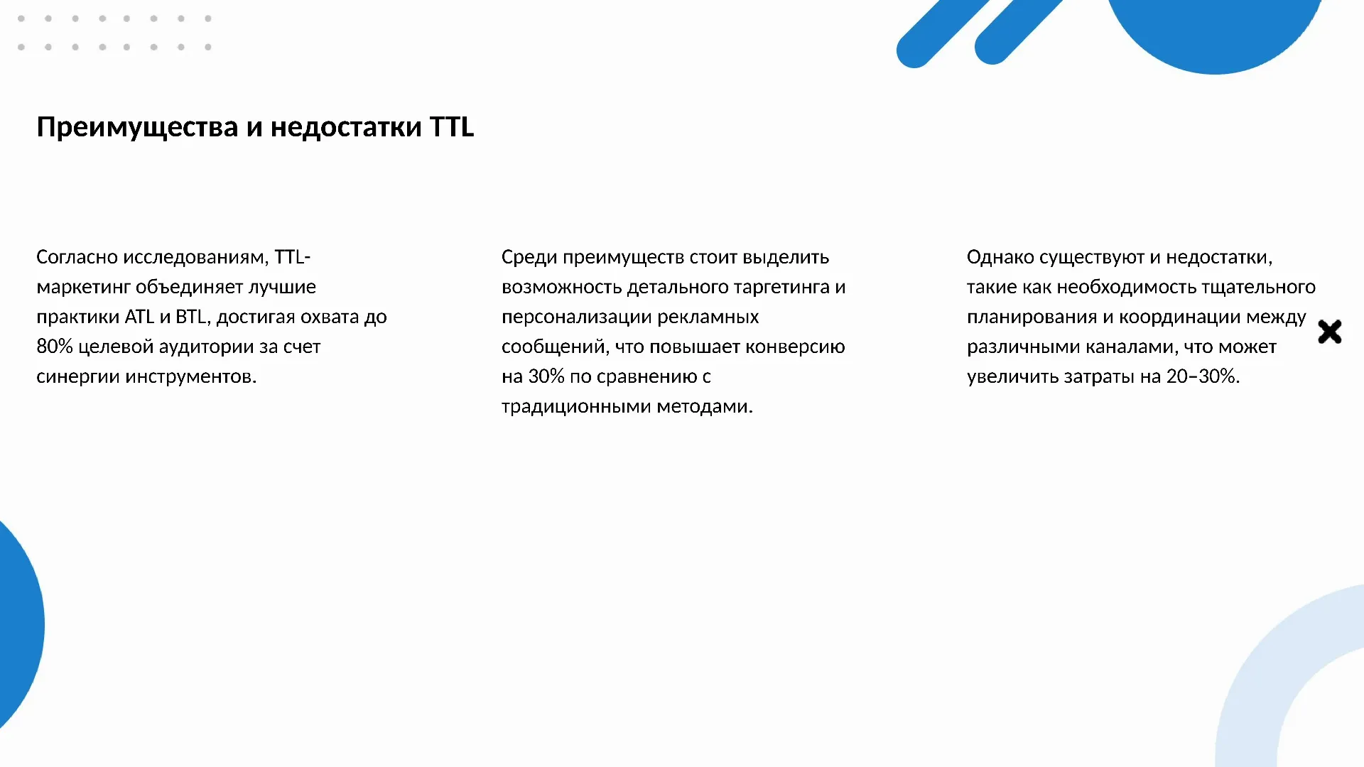 Преимущества и недостатки TTL - слайд для презентации на тему 