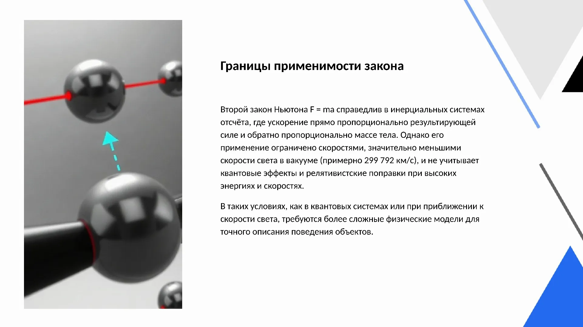 Границы применимости закона - слайд для презентации на тему 