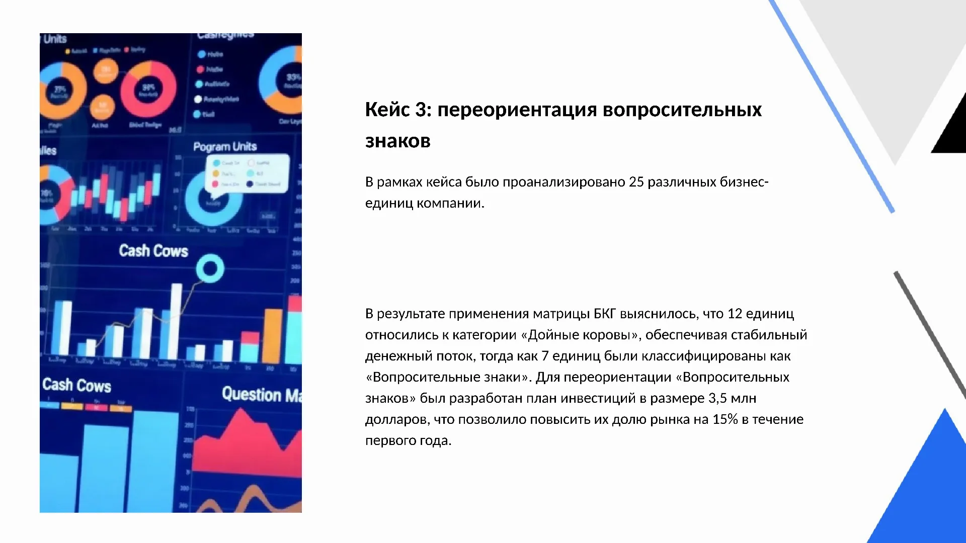 Кейс 3: переориентация вопросительных знаков - слайд для презентации на тему 