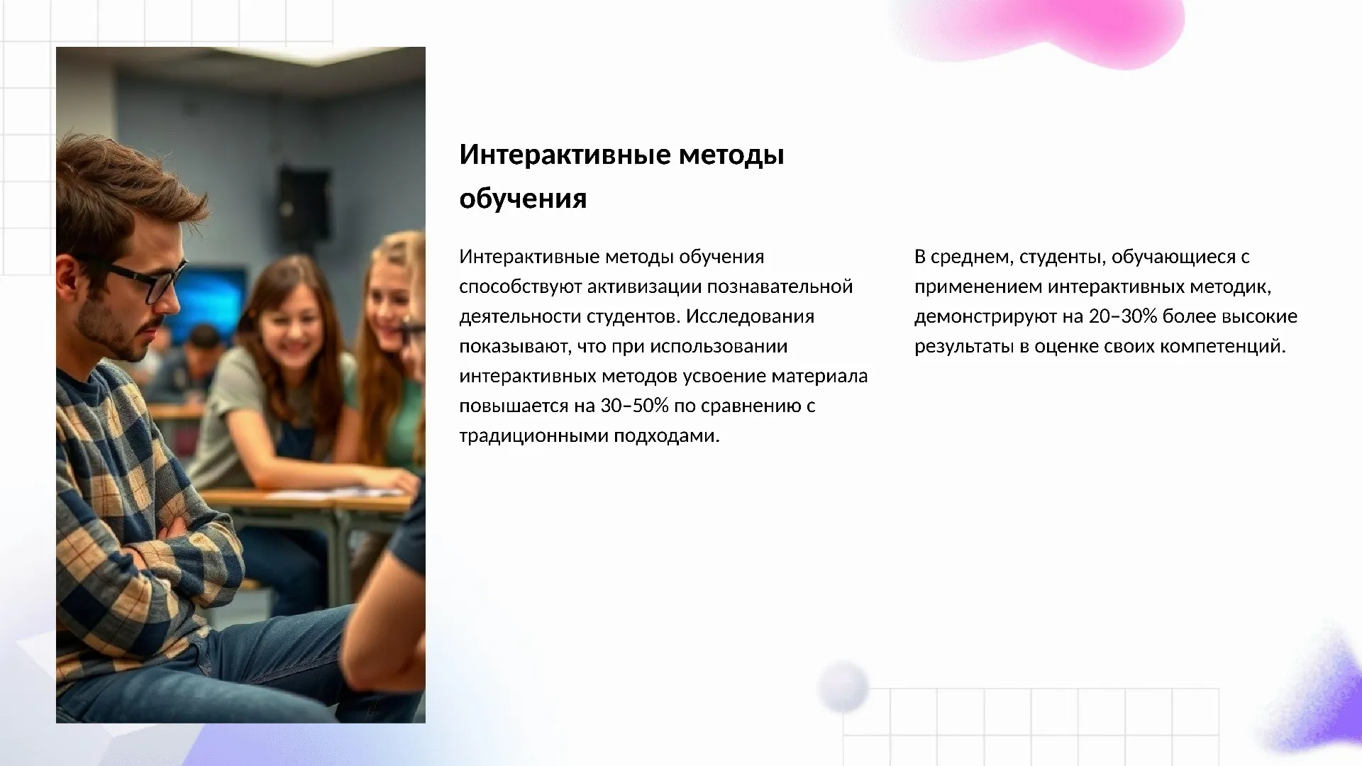 Интерактивные методы обучения - слайд для презентации на тему 