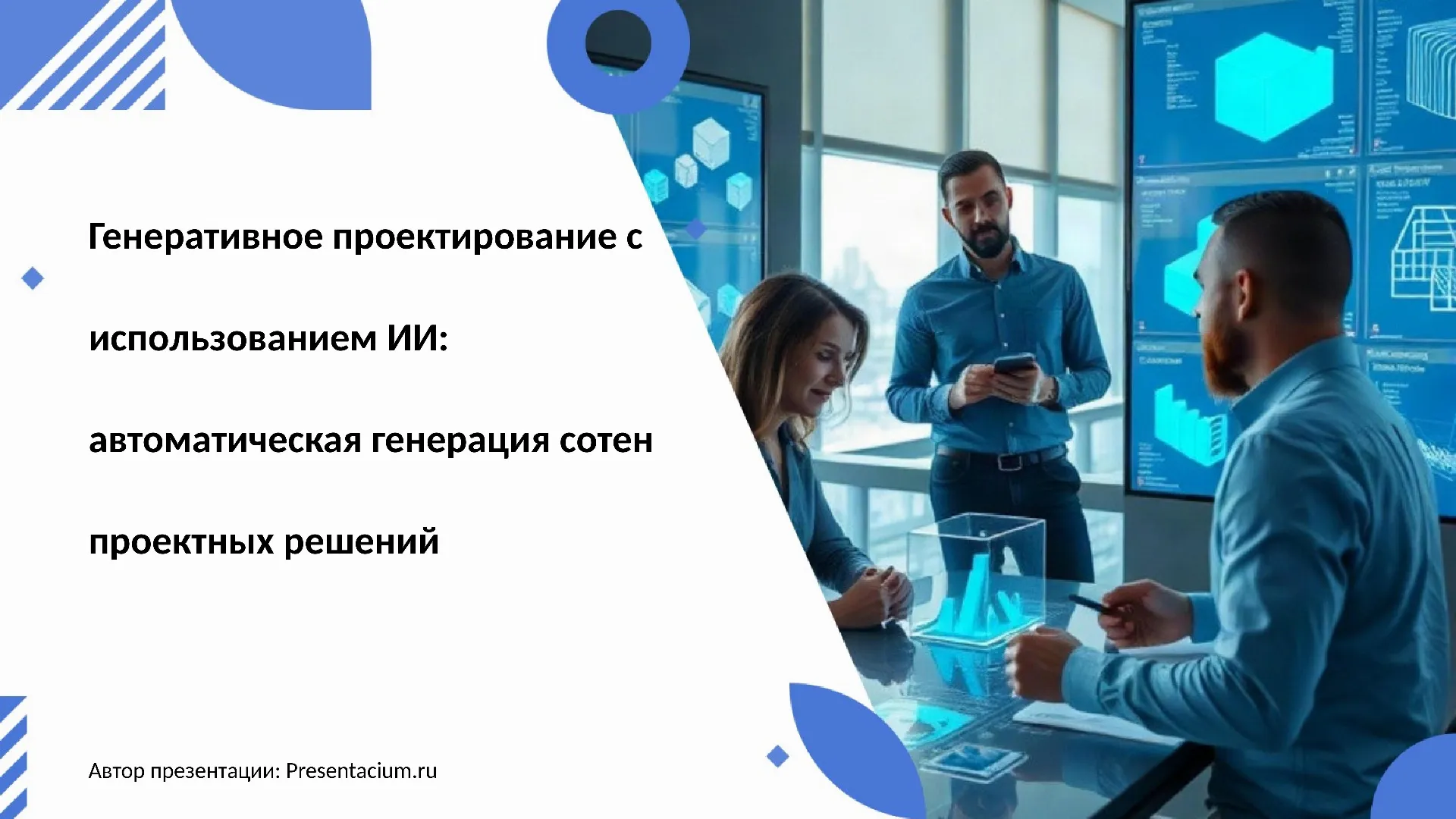 Генеративное проектирование с использованием ИИ: автоматическая генерация сотен проектных решений