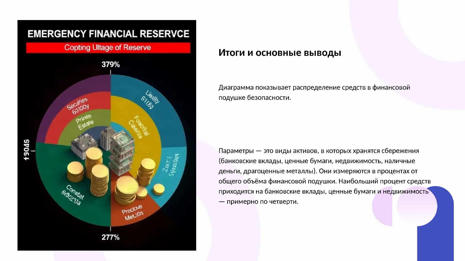 Итоги и основные выводы - слайд для презентации на тему 