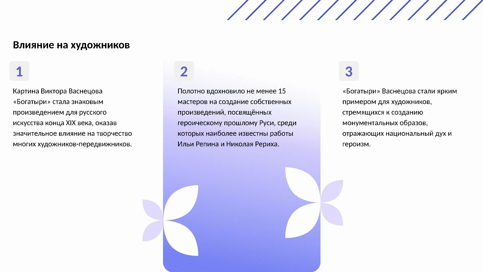 Влияние на художников - слайд для презентации на тему 