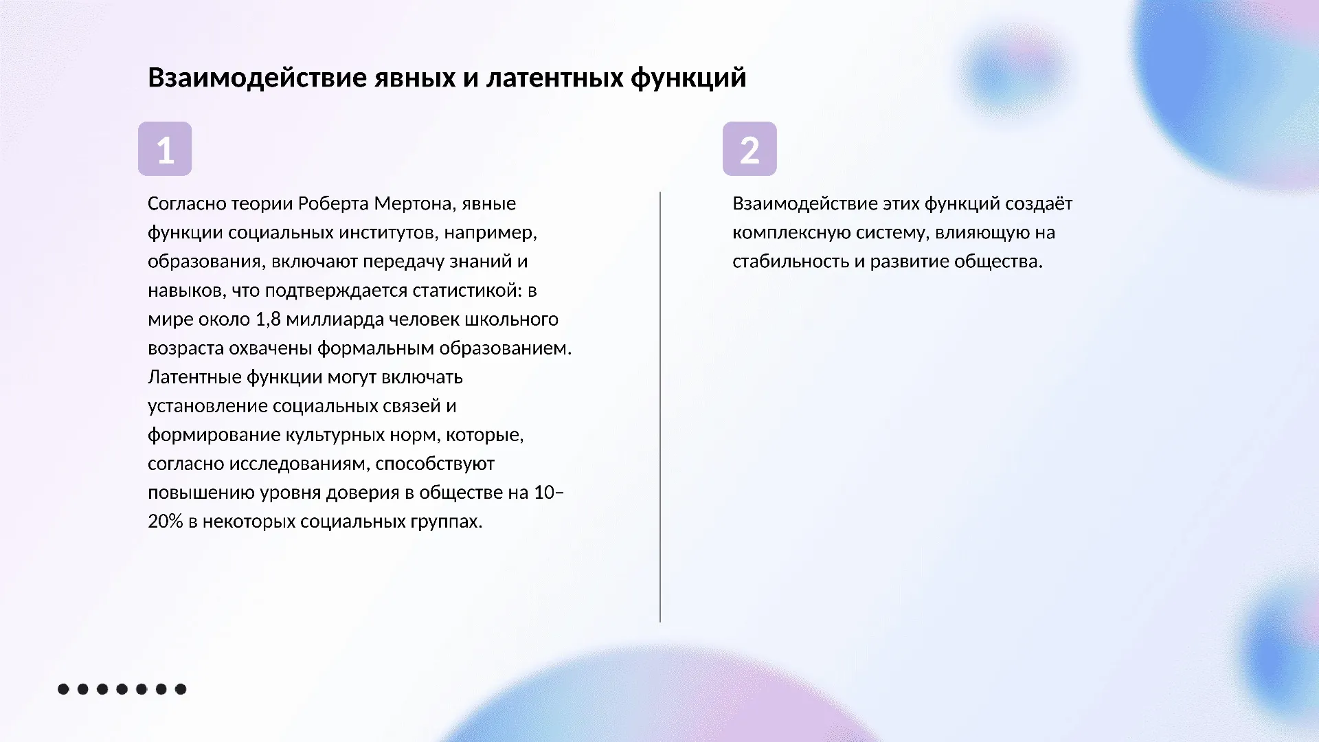 Взаимодействие явных и латентных функций - слайд для презентации на тему 