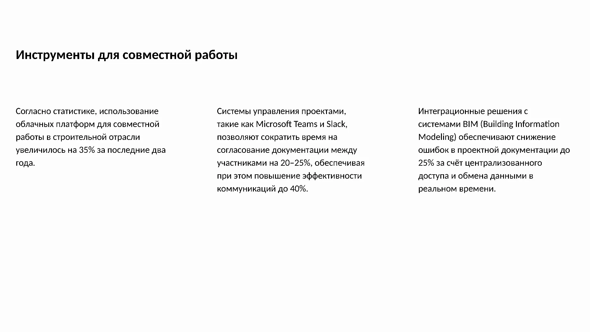 Инструменты для совместной работы - слайд для презентации на тему 