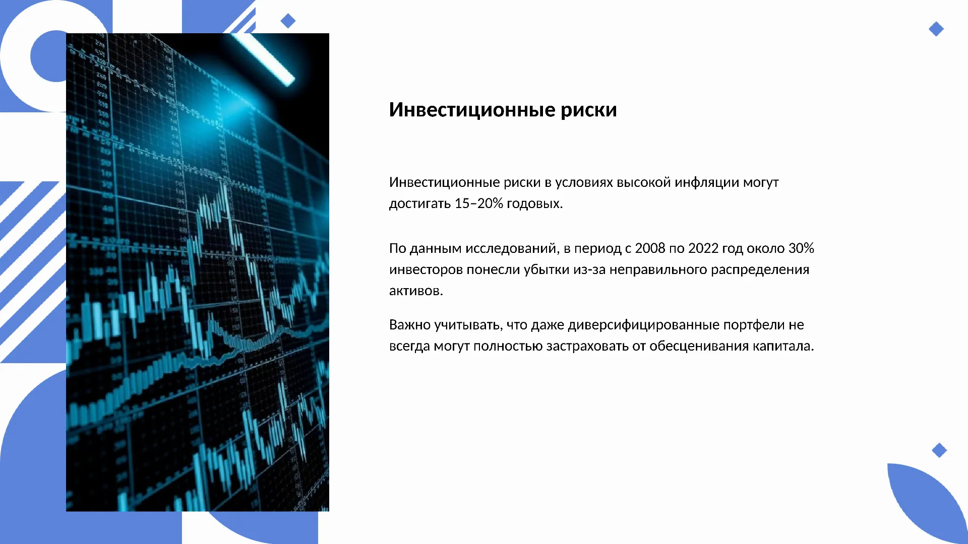 Инвестиционные риски - слайд для презентации на тему 