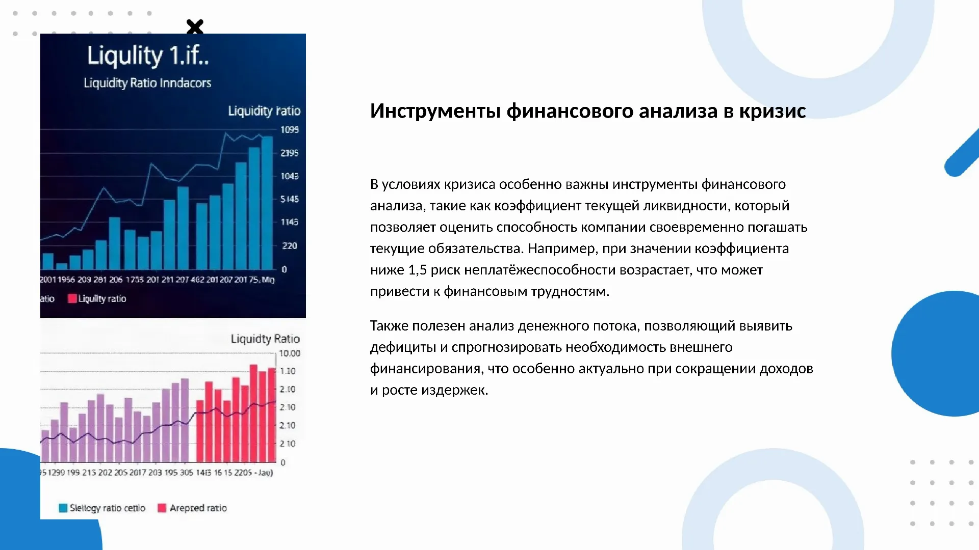 Инструменты финансового анализа в кризис - слайд для презентации на тему 