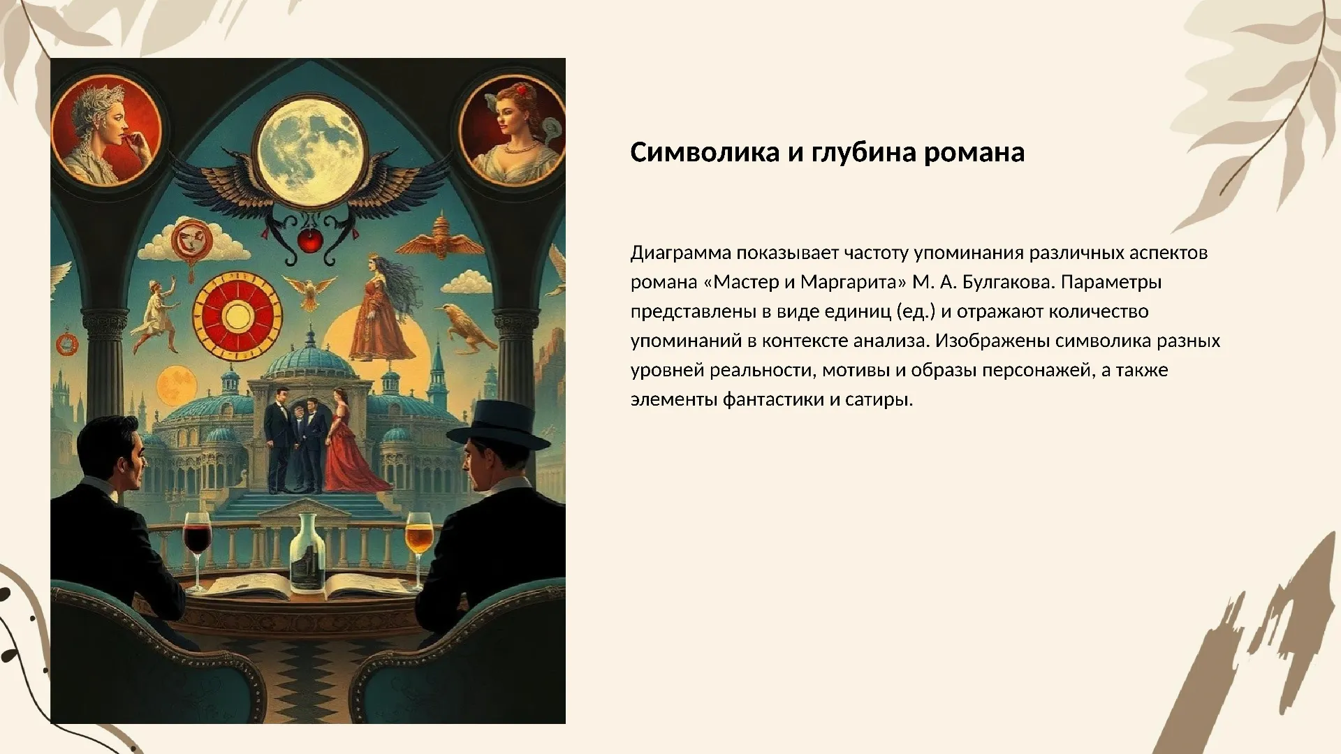 Символика и глубина романа - слайд для презентации на тему 