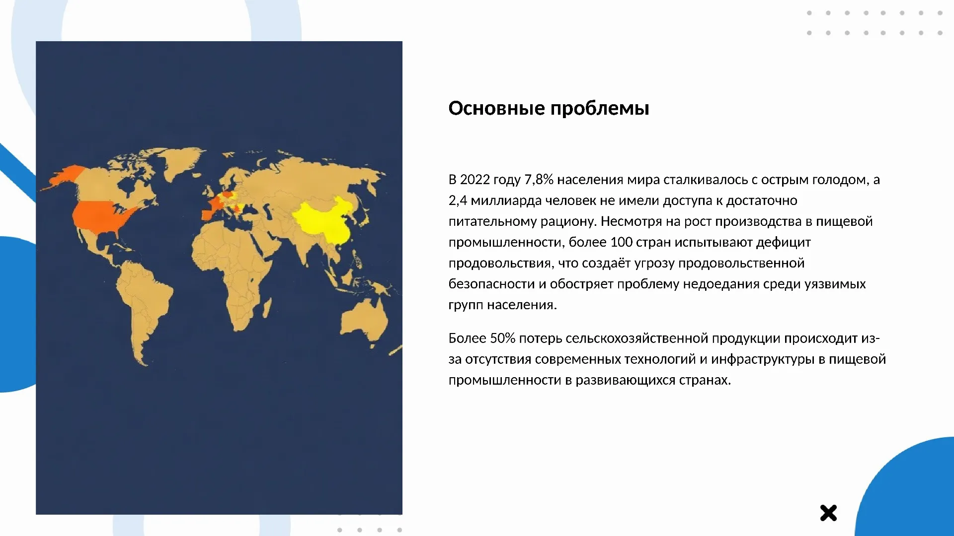 Основные проблемы - слайд для презентации на тему 