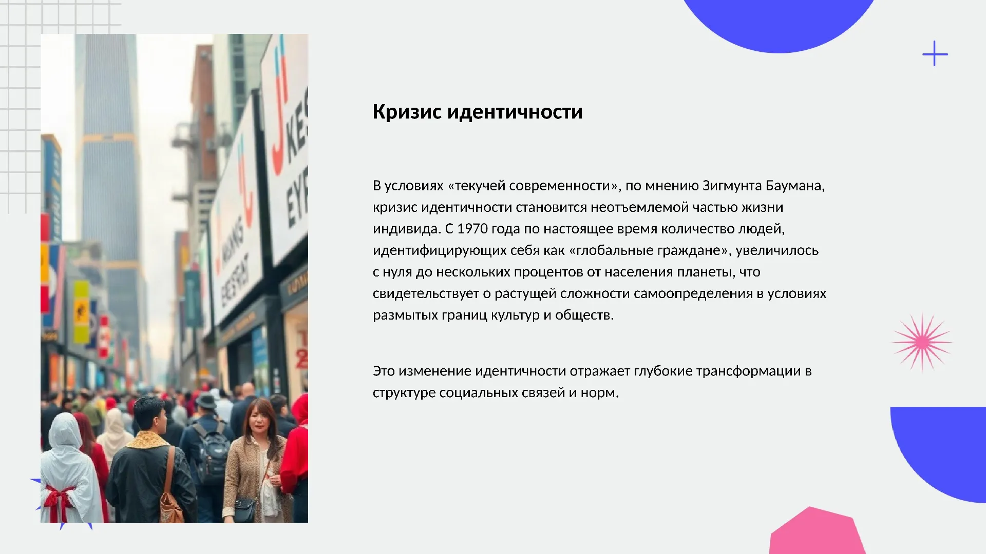 Кризис идентичности - слайд для презентации на тему 