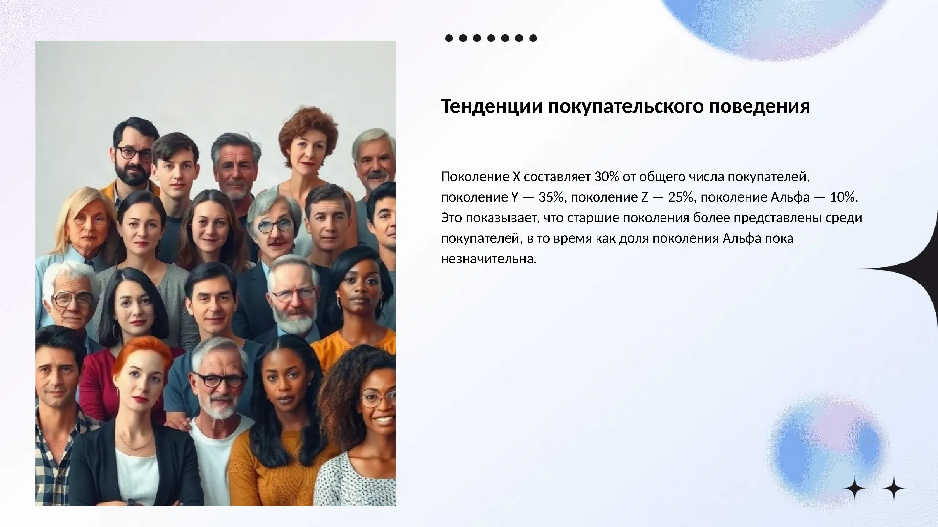 Тенденции покупательского поведения - слайд для презентации на тему 