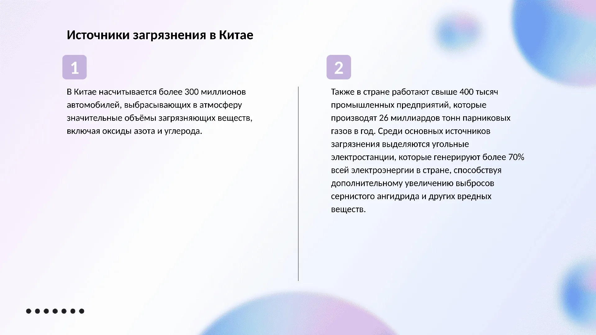 Источники загрязнения в Китае - слайд для презентации на тему 