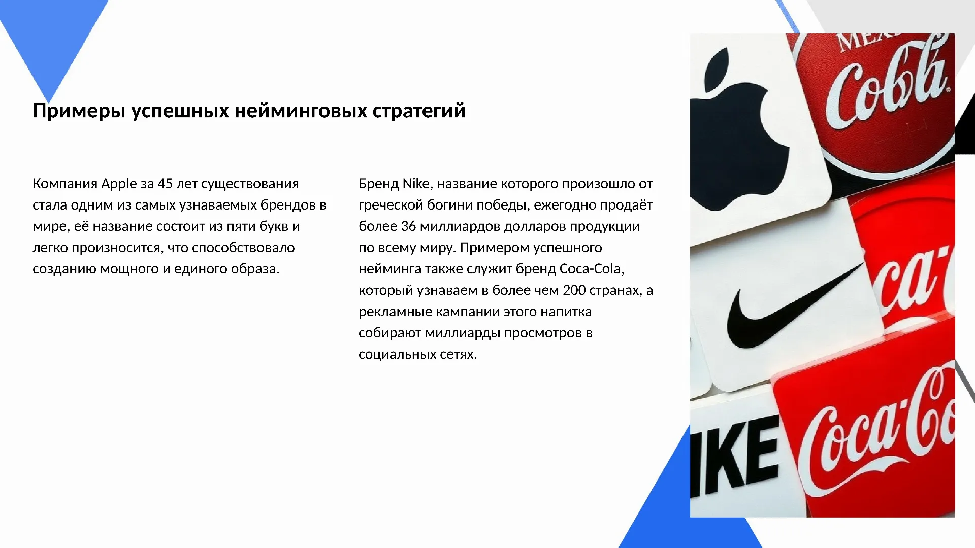 Примеры успешных нейминговых стратегий - слайд для презентации на тему 