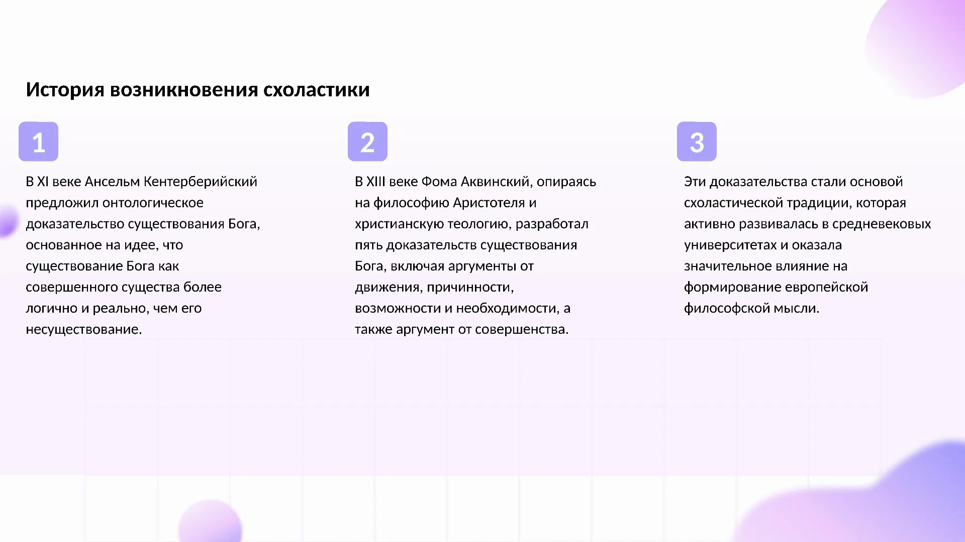 История возникновения схоластики - слайд для презентации на тему 