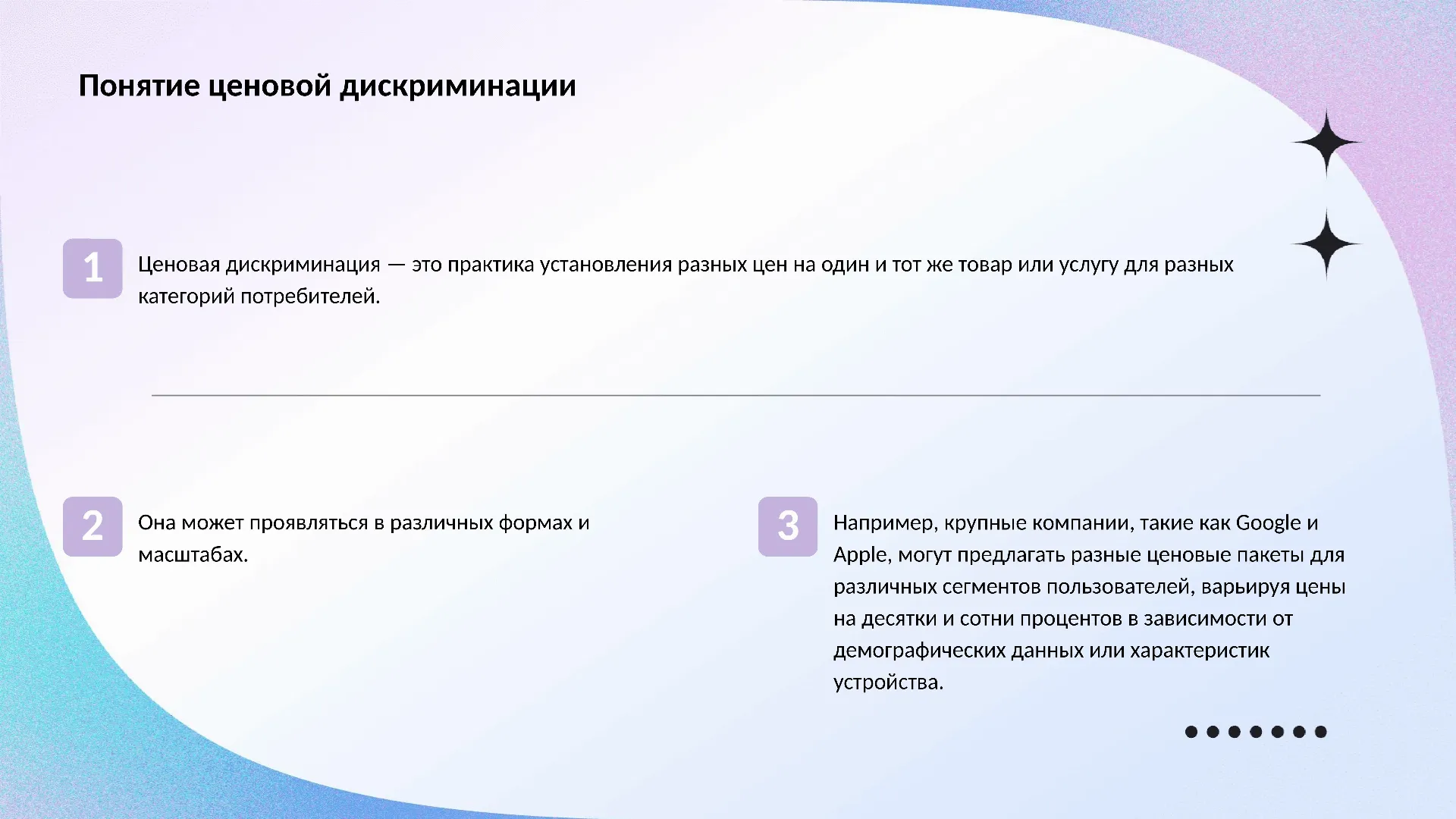 Понятие ценовой дискриминации - слайд для презентации на тему 