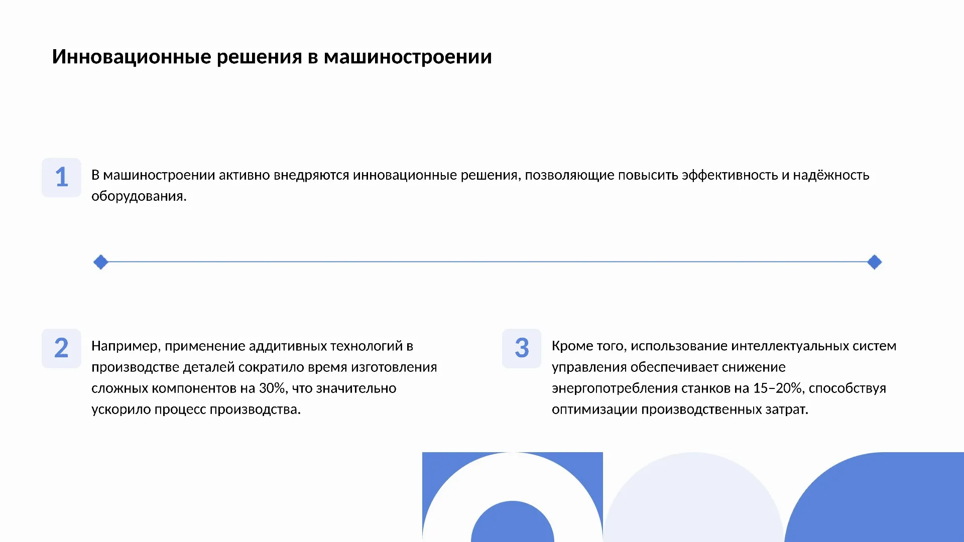 Инновационные решения в машиностроении - слайд для презентации на тему 