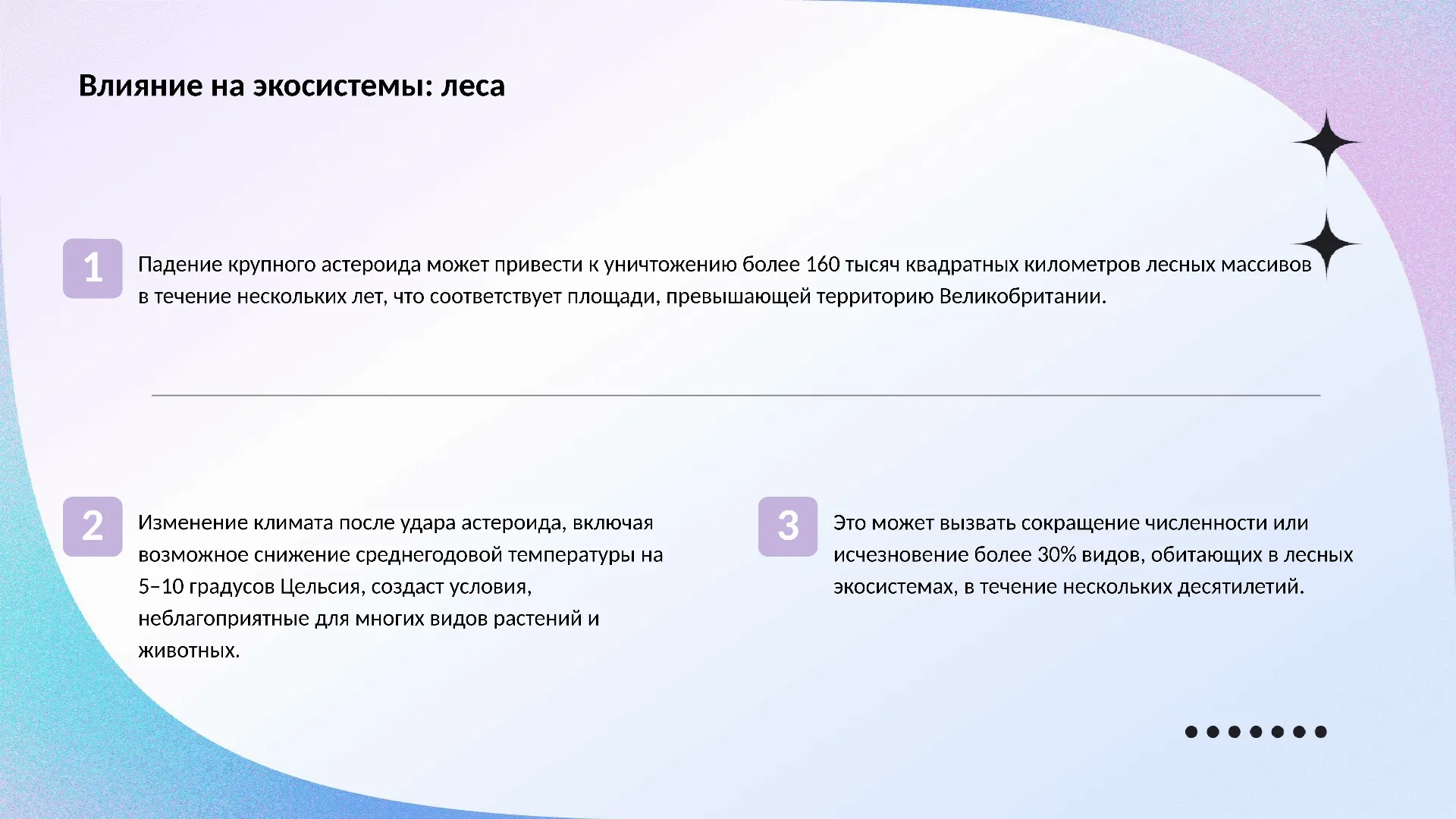 Влияние на экосистемы: леса - слайд для презентации на тему 