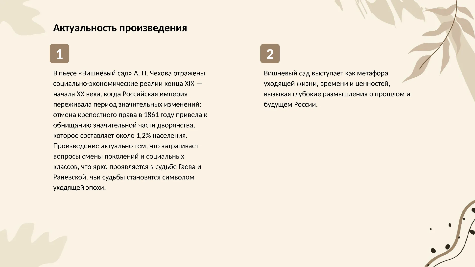 Актуальность произведения - слайд для презентации на тему 