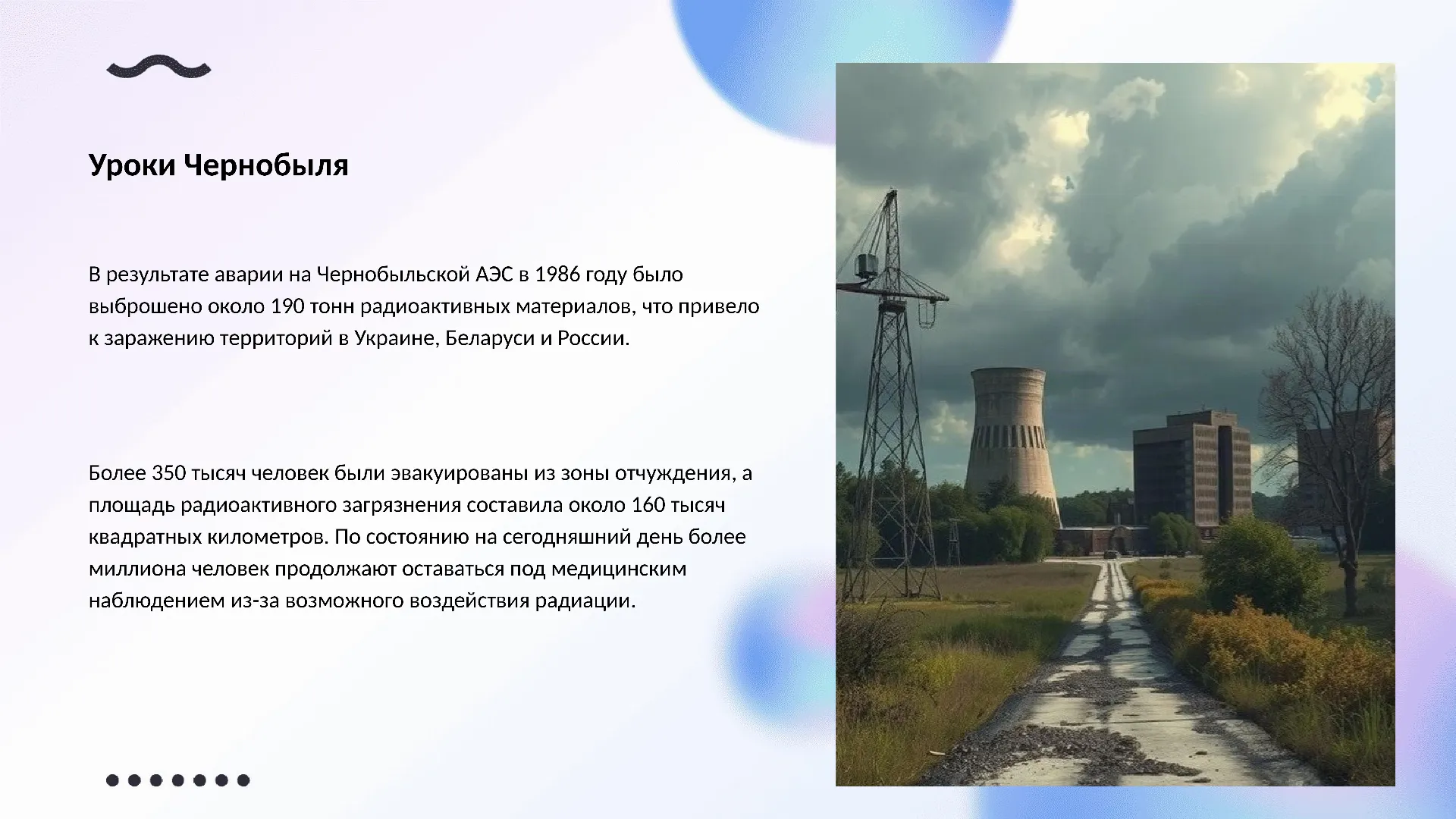Уроки Чернобыля - слайд для презентации на тему 