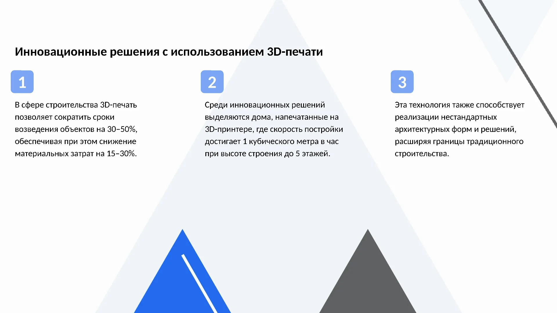 Инновационные решения с использованием 3D-печати - слайд для презентации на тему 