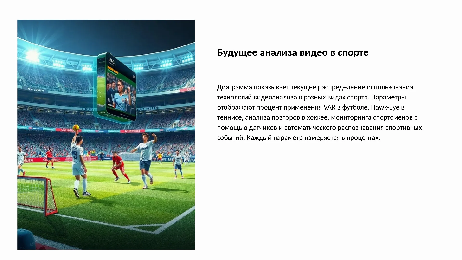 Будущее анализа видео в спорте - слайд для презентации на тему 