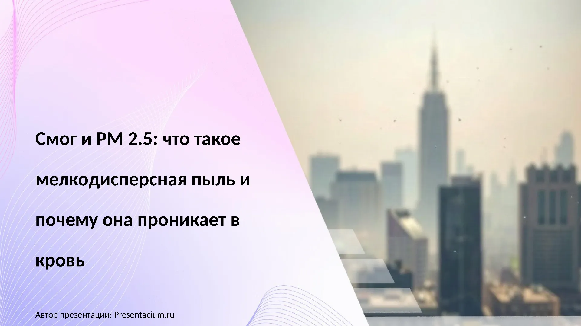 Смог и PM 2.5: Что такое мелкодисперсная пыль и почему она проникает в кровь.