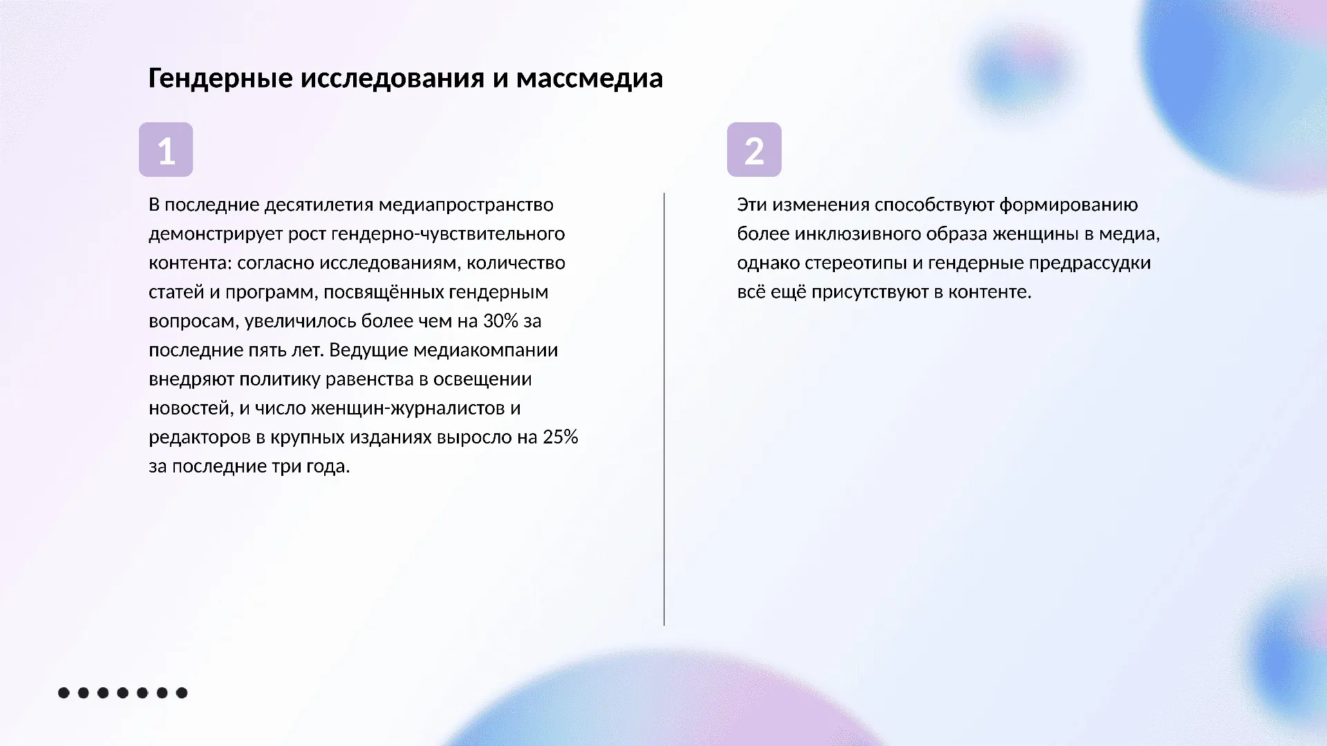 Гендерные исследования и массмедиа - слайд для презентации на тему 